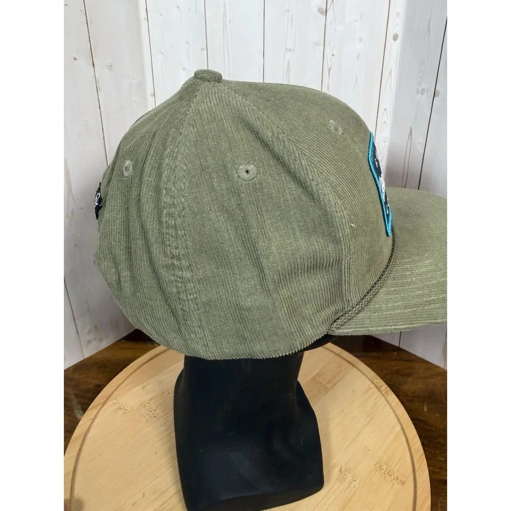 Cowboy Cool Supply Co Green‎ With Logo Patch Corduroy Snapback Trucker Hat